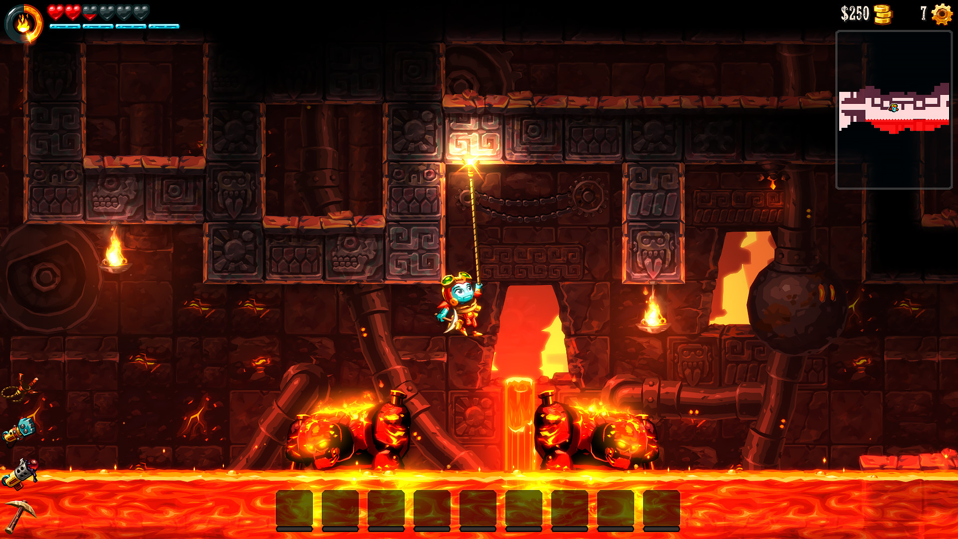 Скриншот: SteamWorld Dig 2