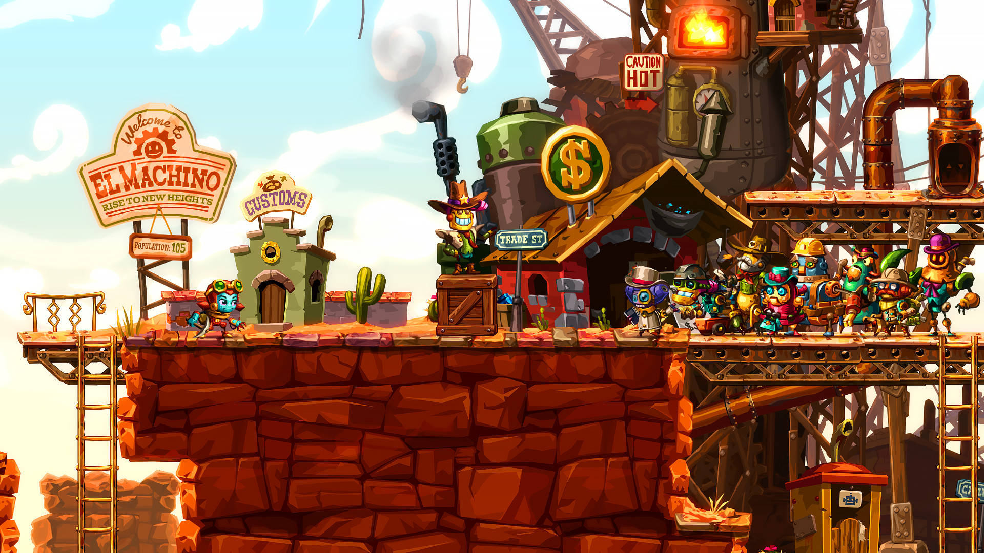 Скриншот: SteamWorld Dig 2