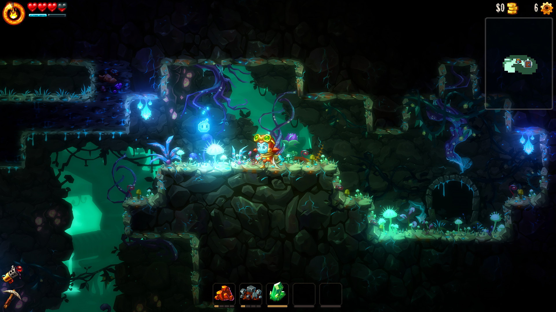 Скриншот: SteamWorld Dig 2