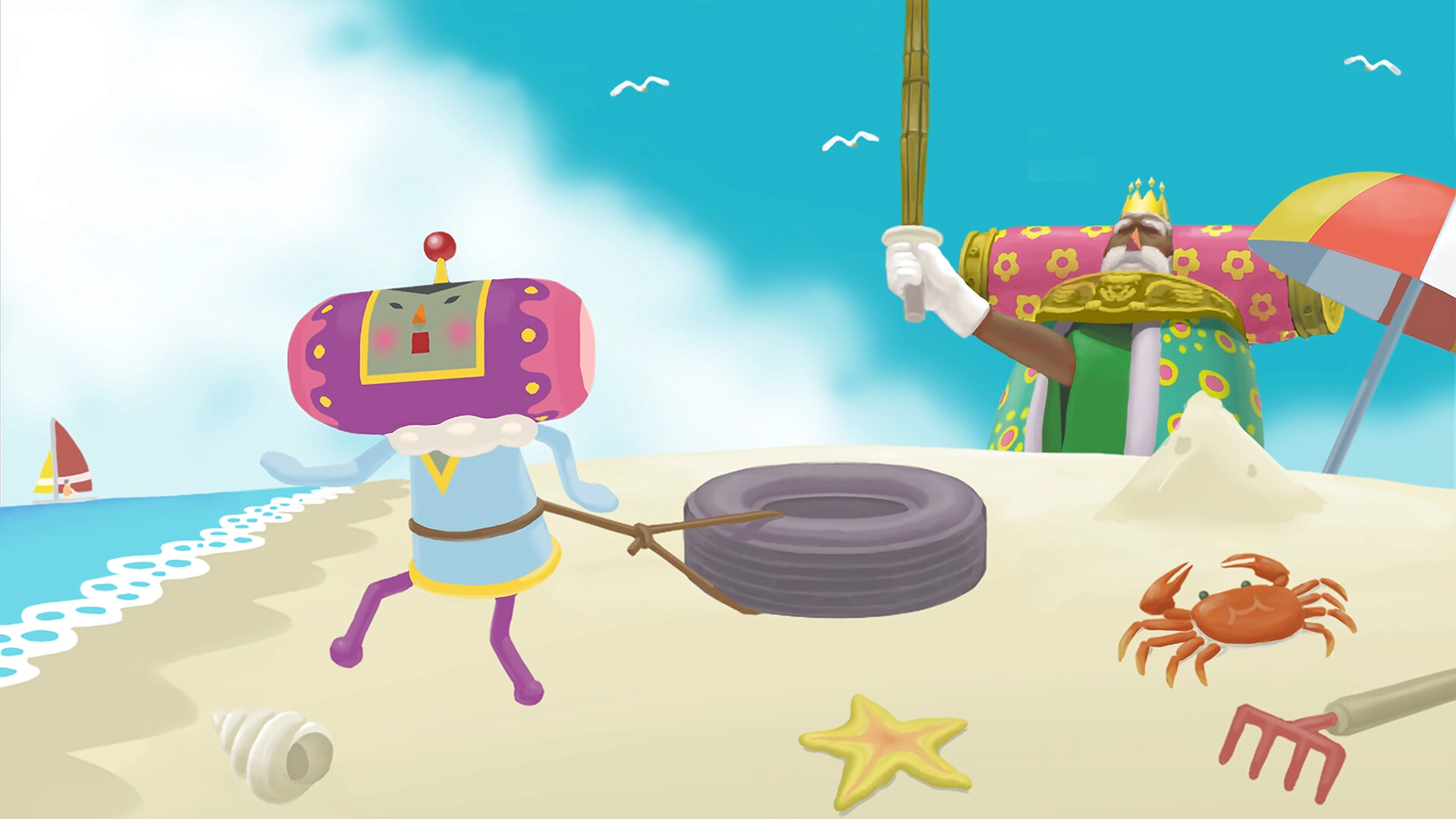 Скриншот: We Love Katamari REROLL+ Royal Reverie