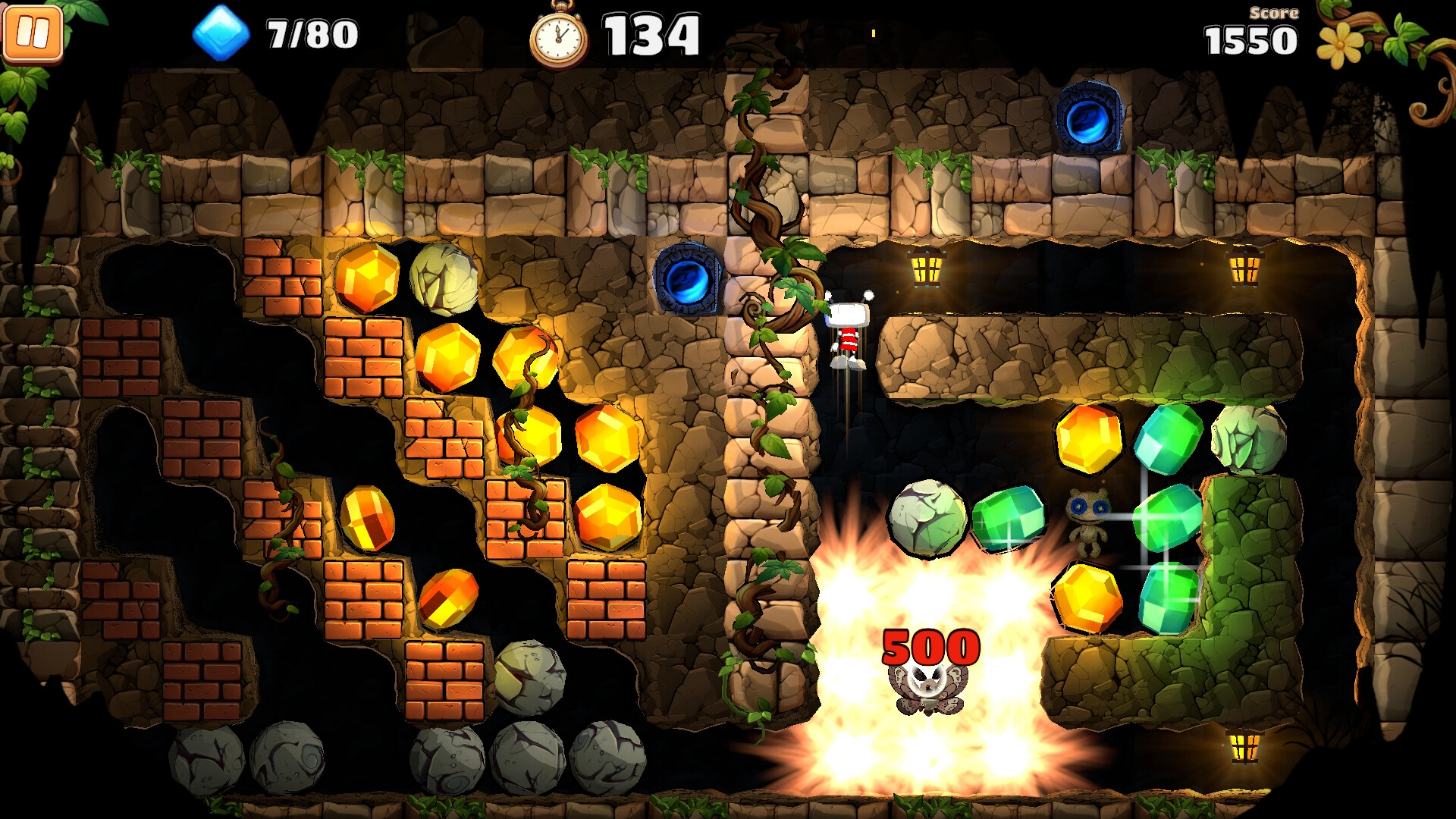 Скриншот: BOULDER DASH 40th Anniversary