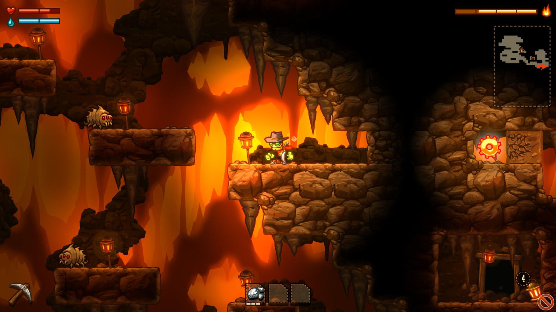 Скриншот: SteamWorld Dig