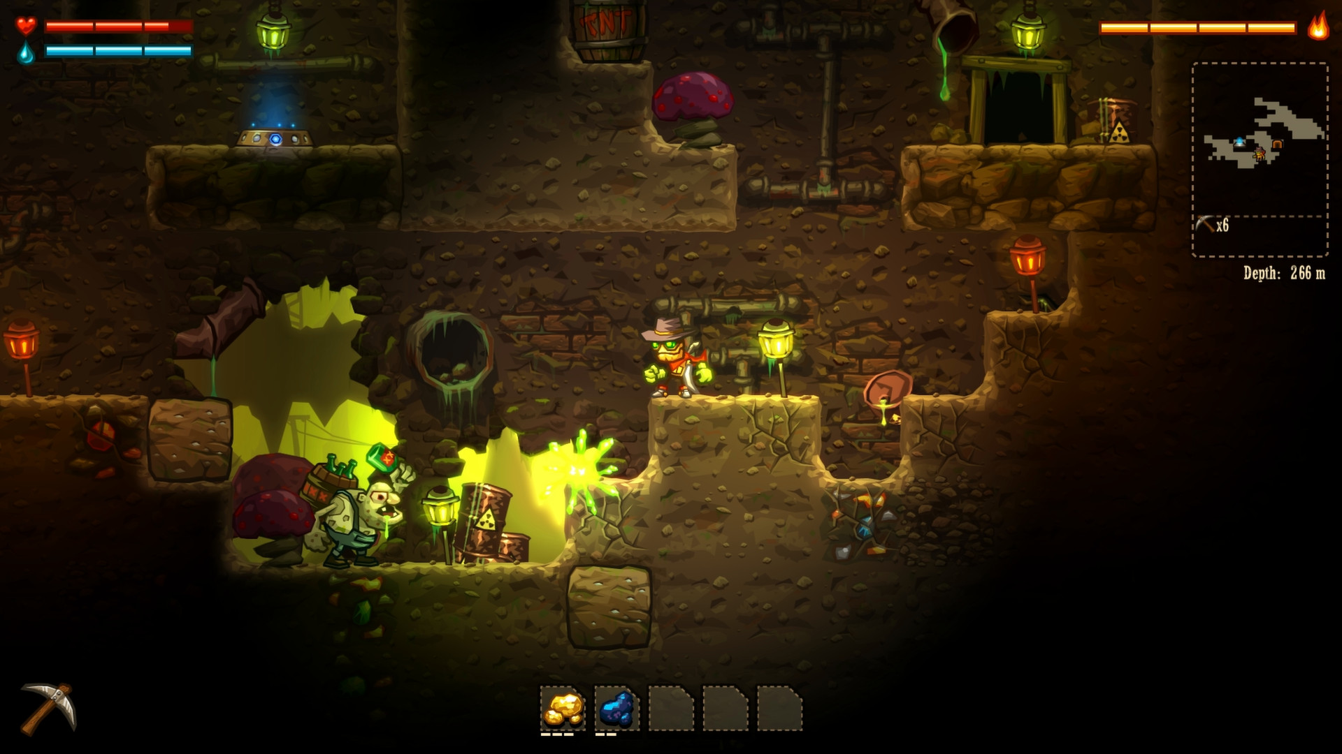 Скриншот: SteamWorld Dig