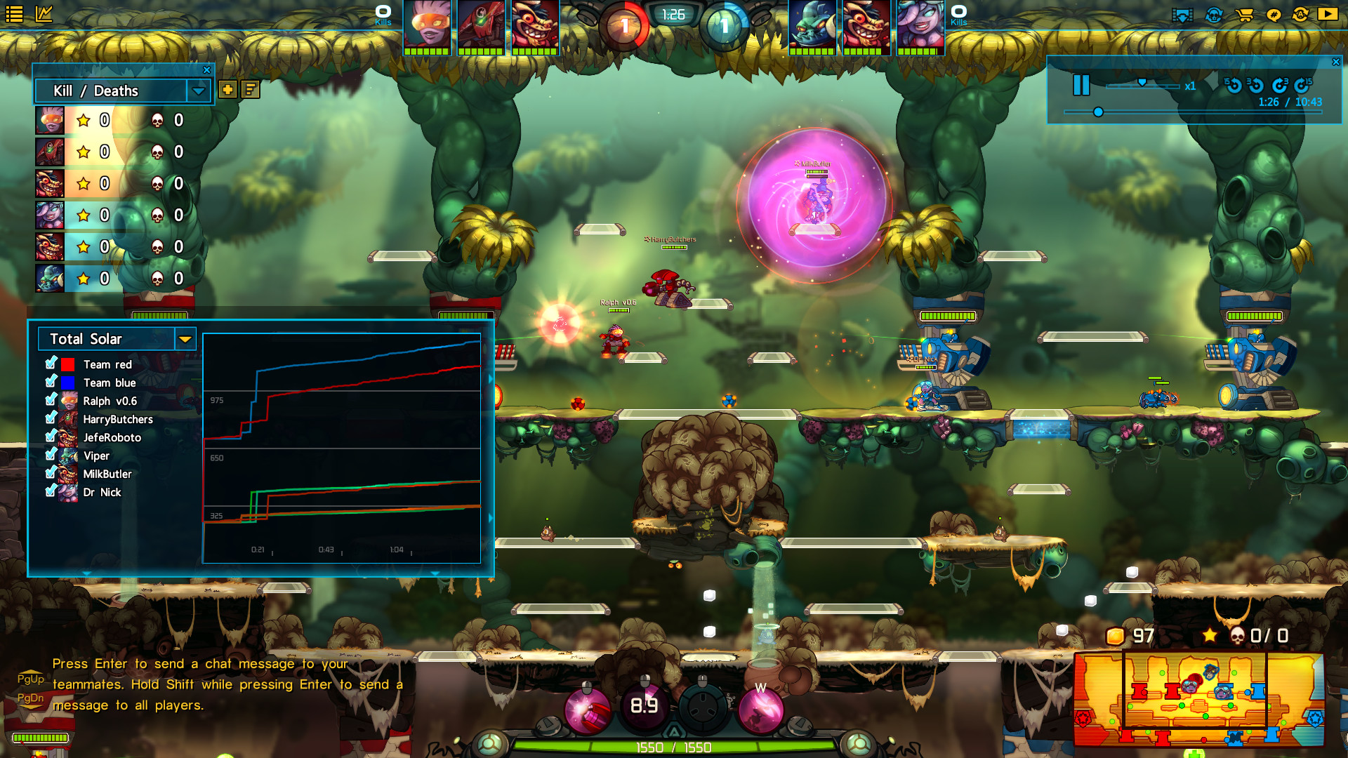 Скриншот: Awesomenauts
