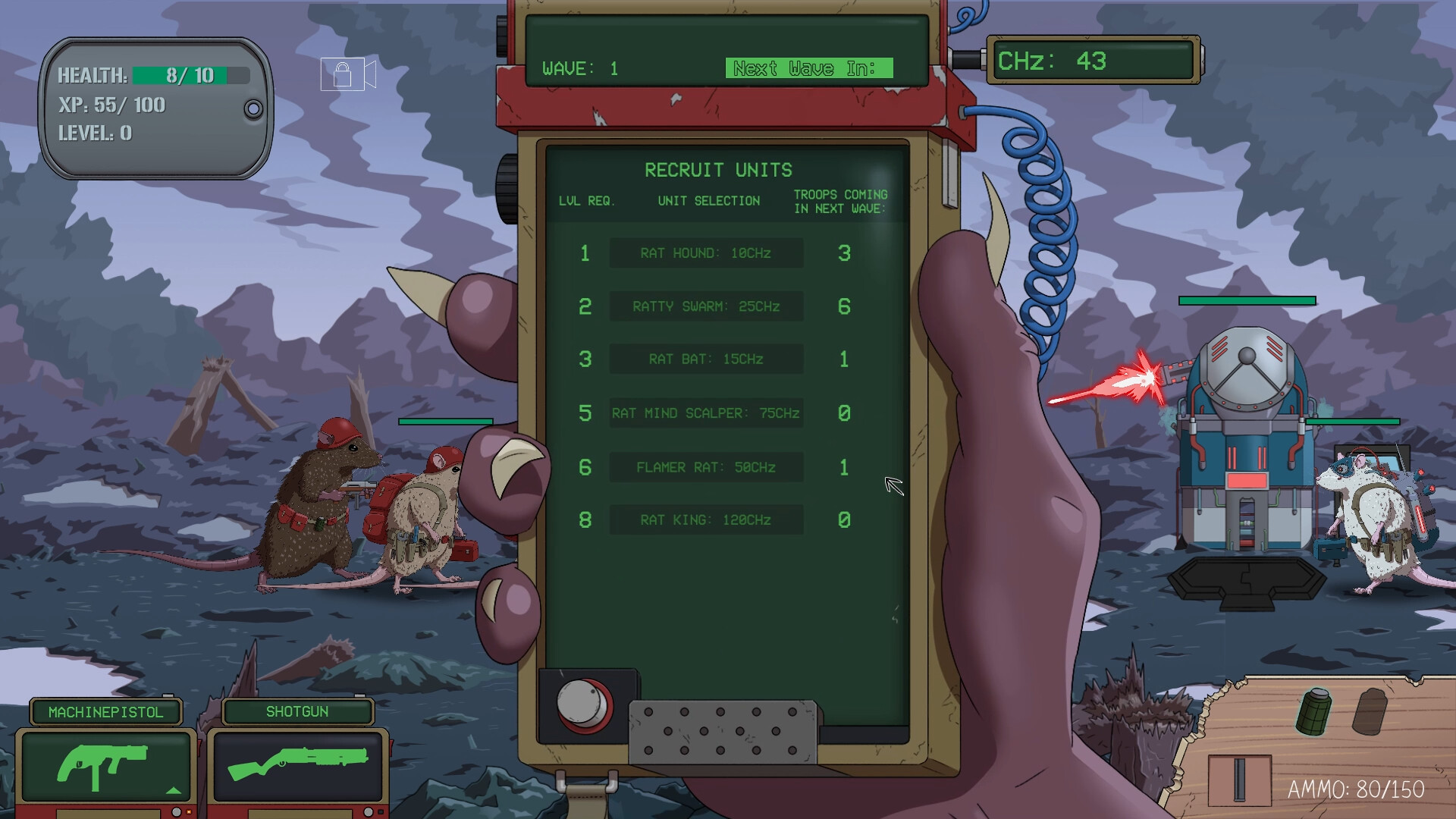 Скриншот: WAR RATS: The Rat em Up