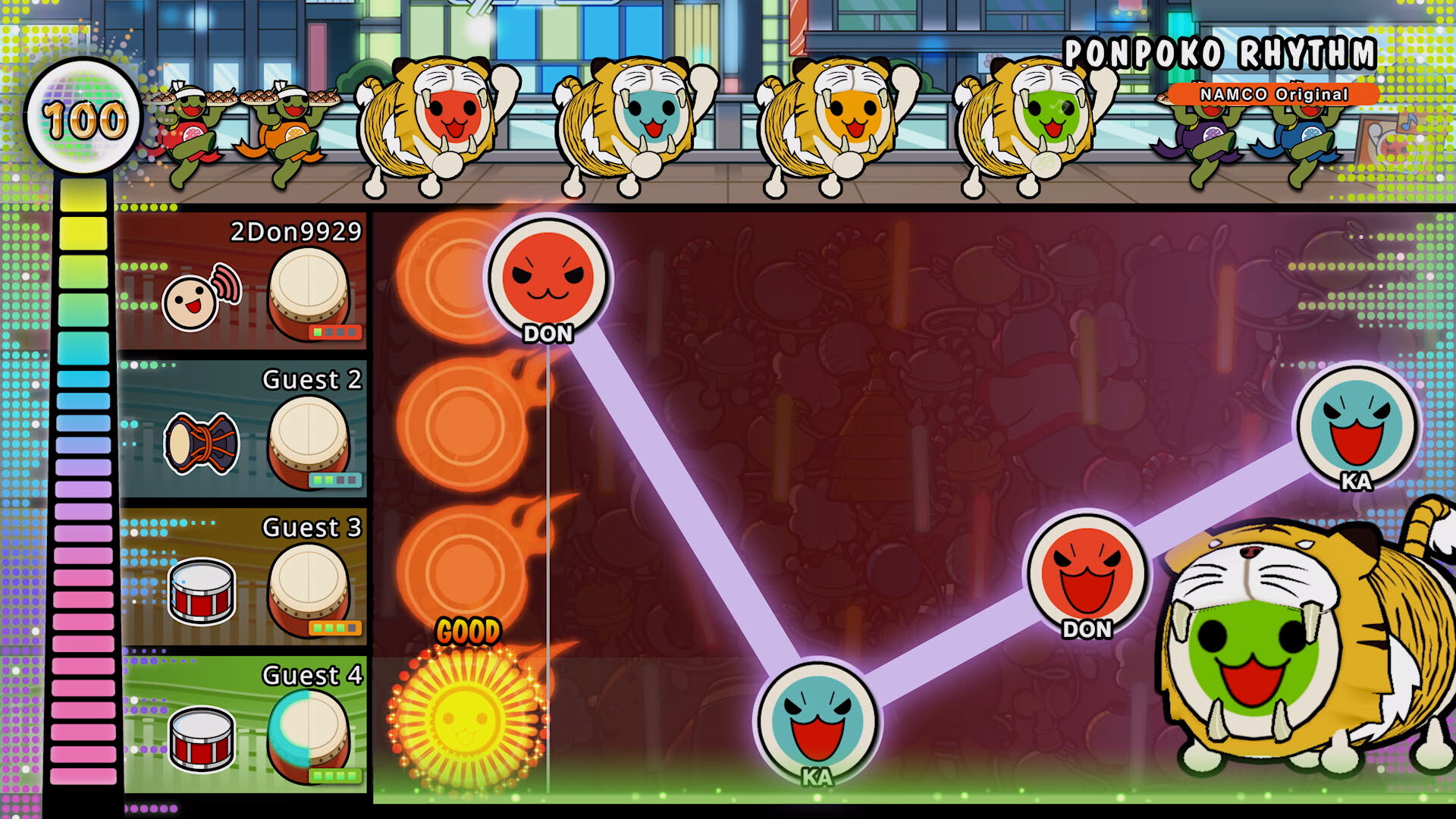 Скриншот: Taiko no Tatsujin: Rhythm Festival