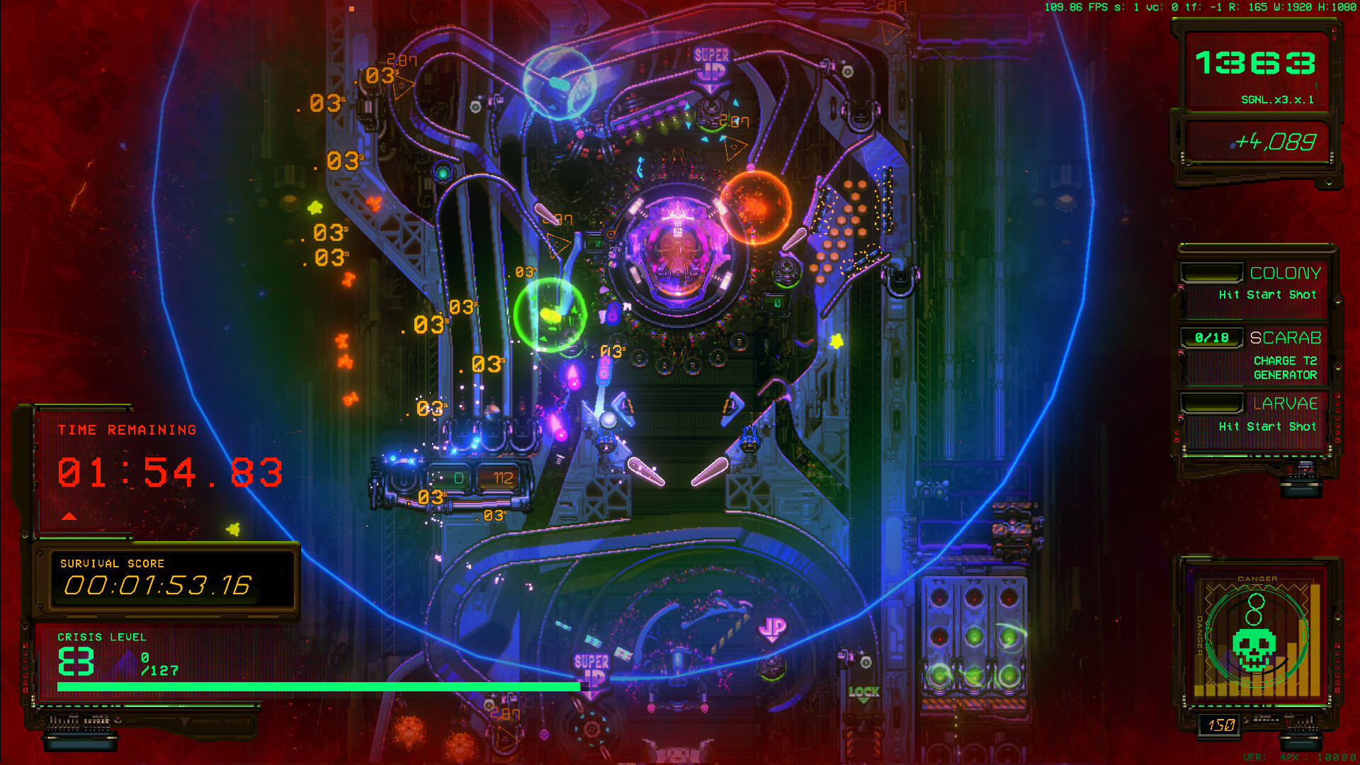 Скриншот: XENOTILT: HOSTILE PINBALL ACTION