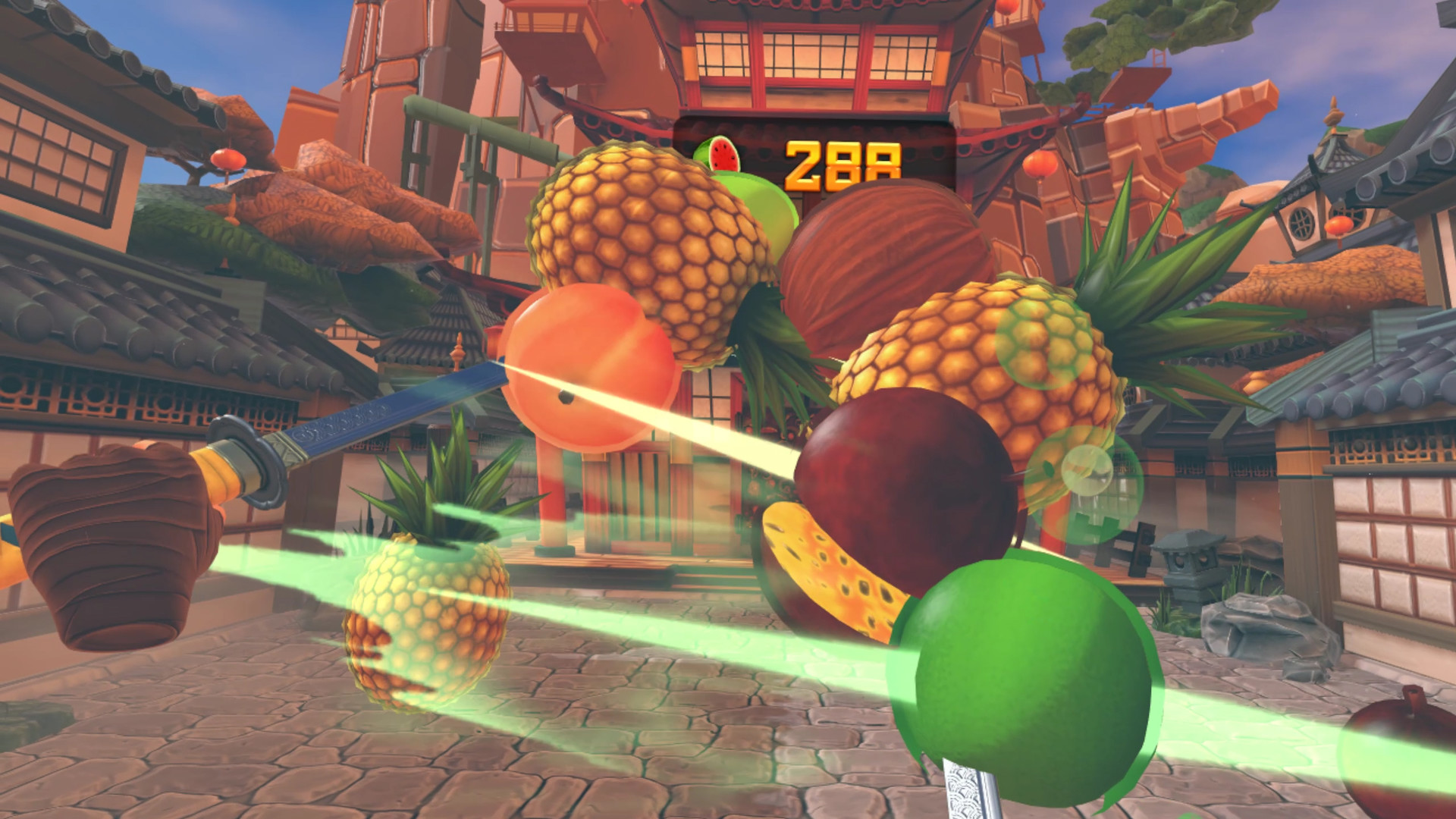 Скриншот: Fruit Ninja VR