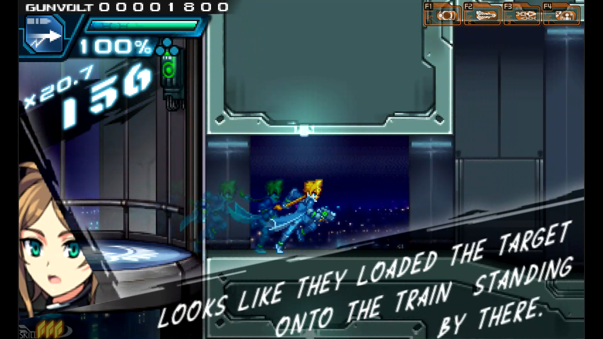 Скриншот: Azure Striker Gunvolt
