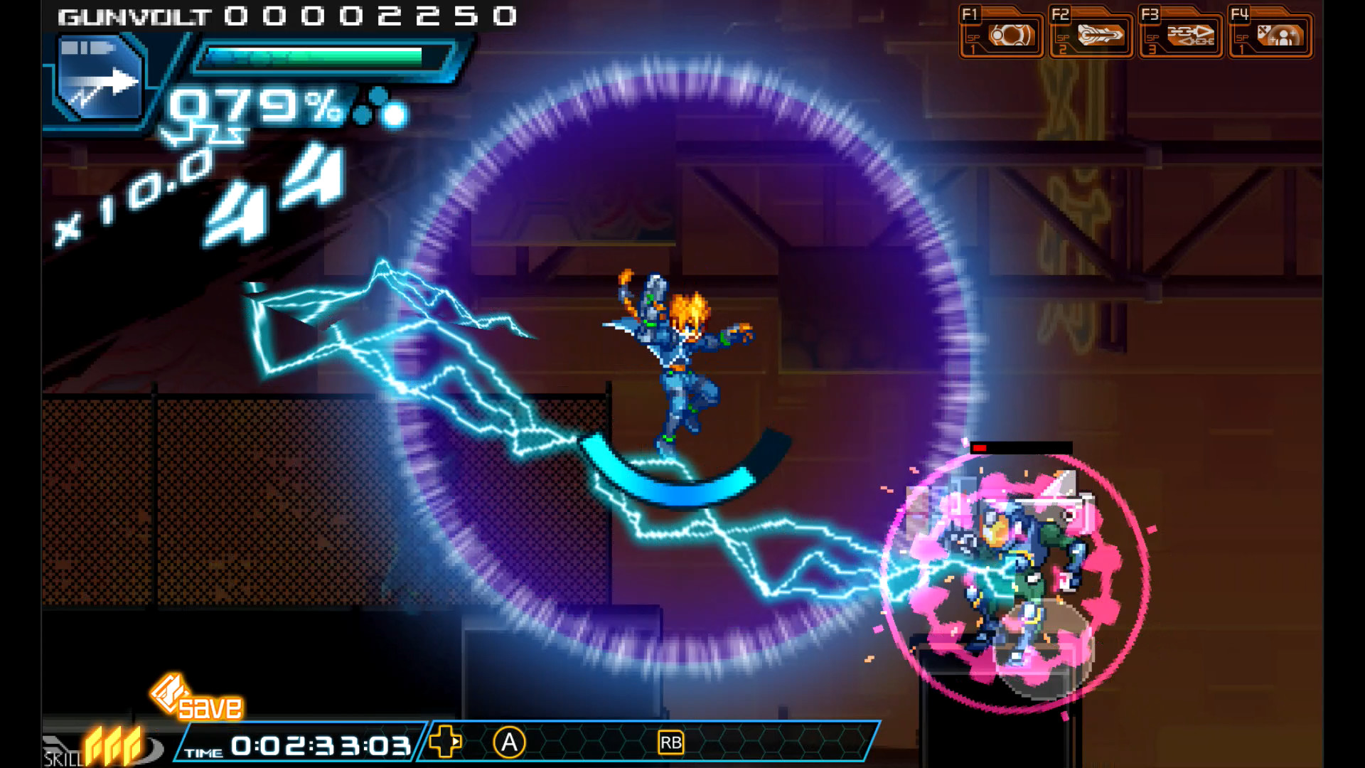 Скриншот: Azure Striker Gunvolt