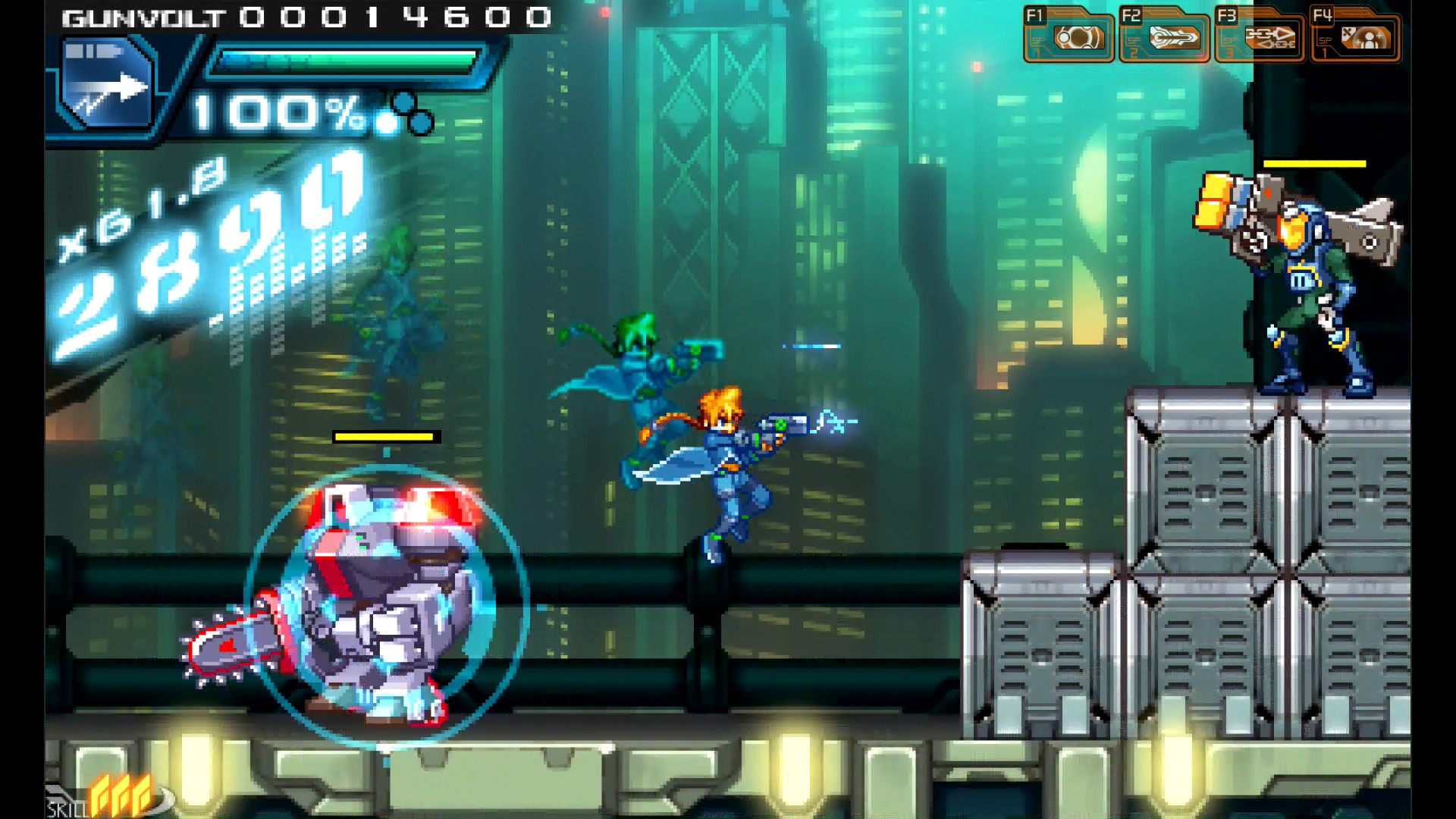 Скриншот: Azure Striker Gunvolt