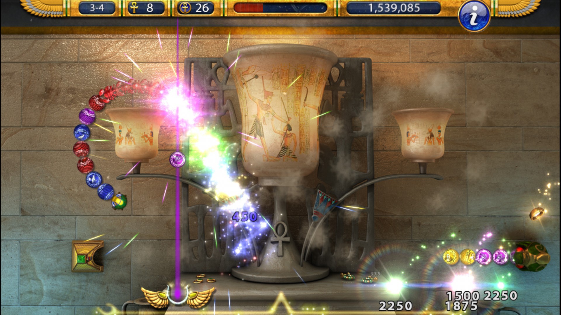Скриншот: Luxor 2 HD