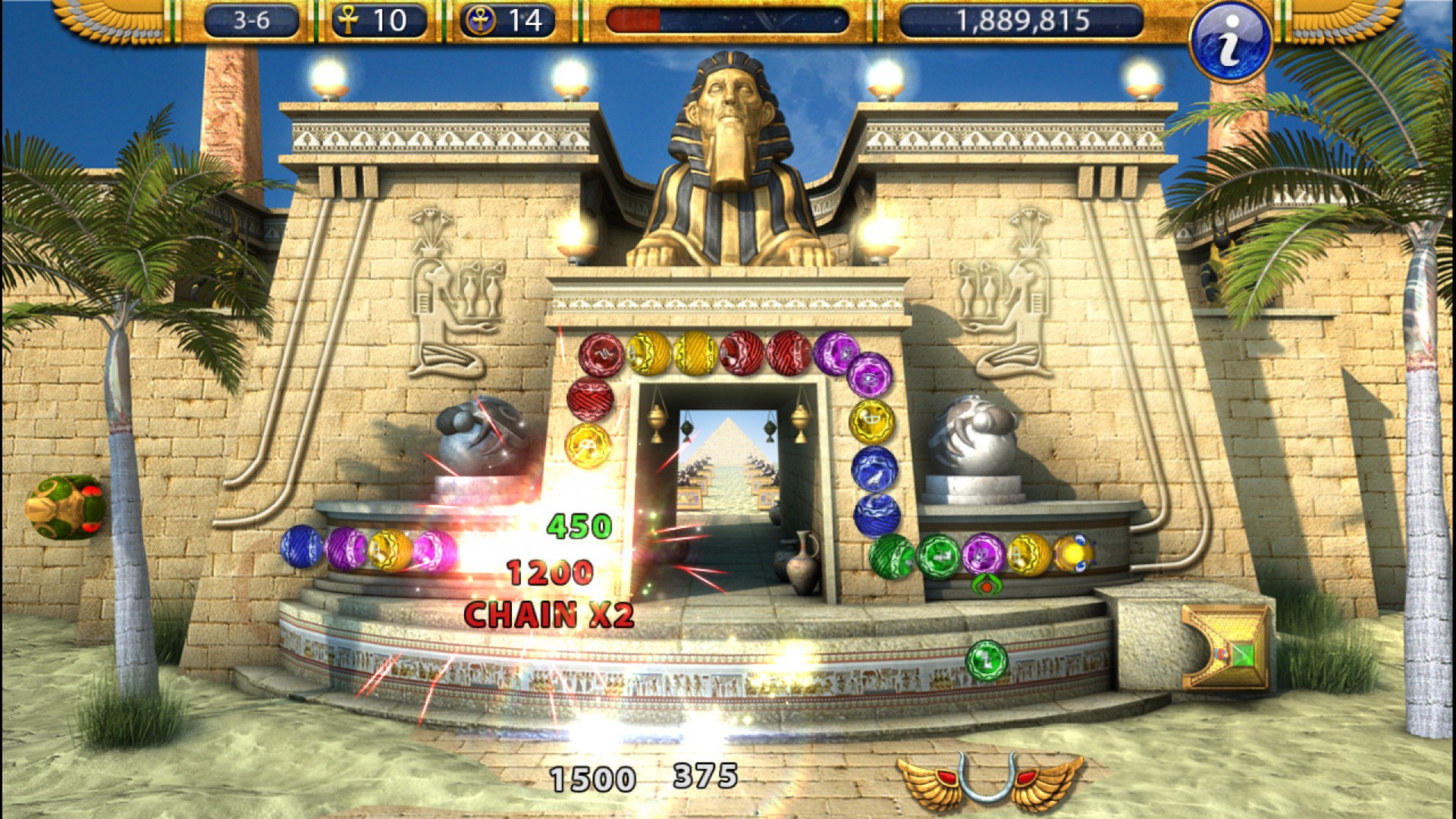 Скриншот: Luxor 2 HD