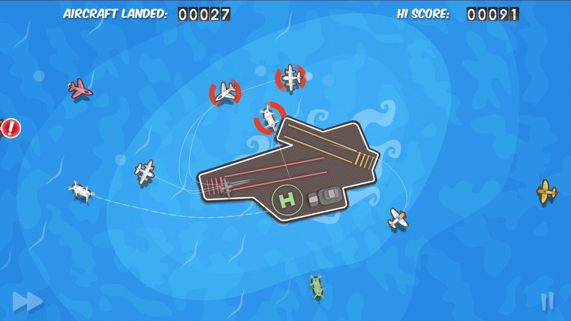 Скриншот: Flight Control HD