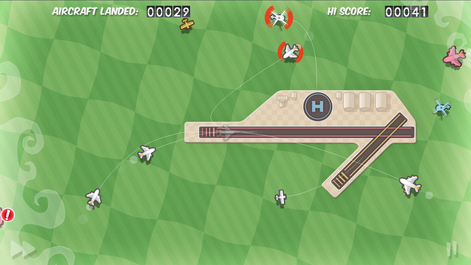 Скриншот: Flight Control HD