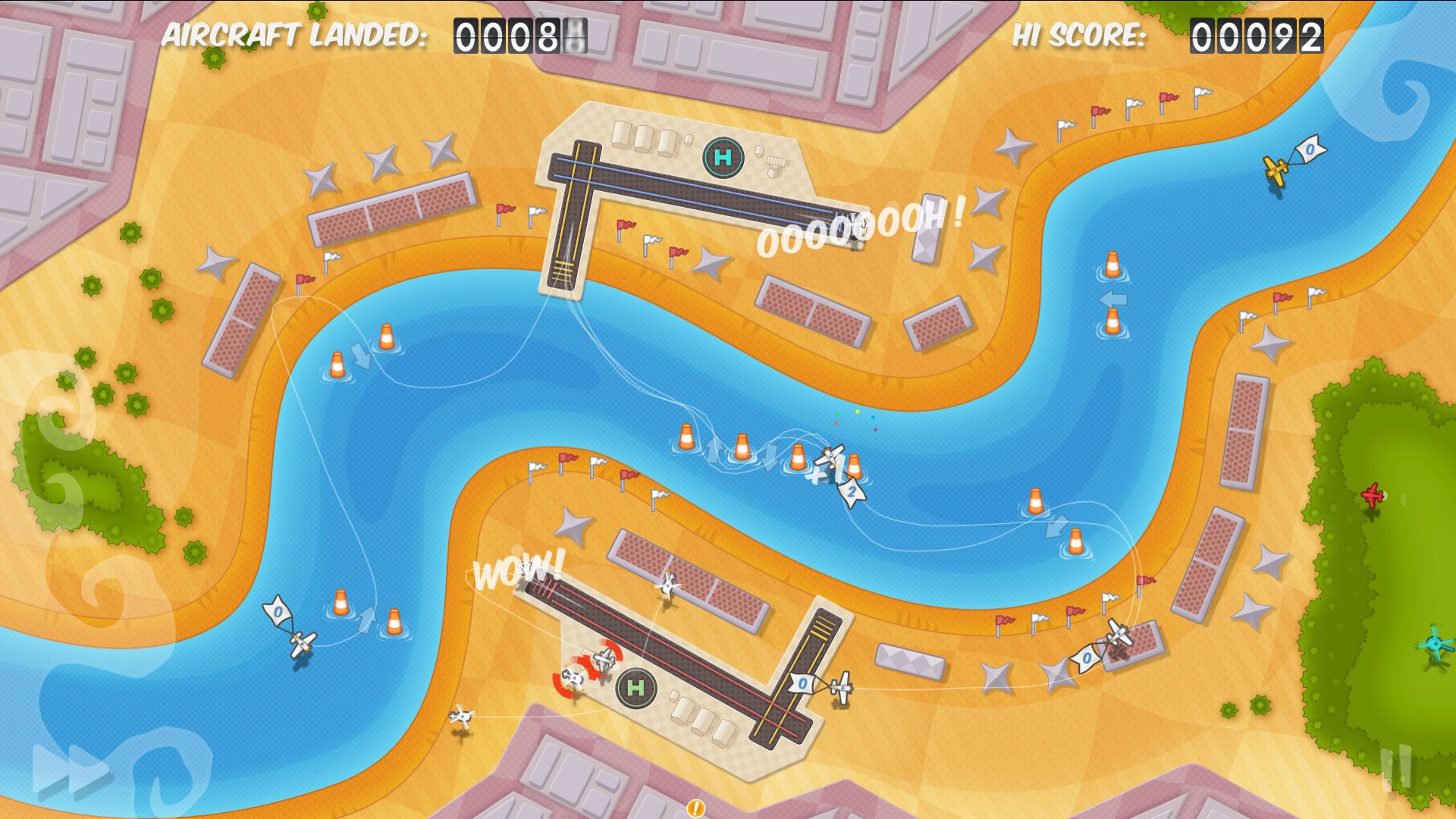 Скриншот: Flight Control HD