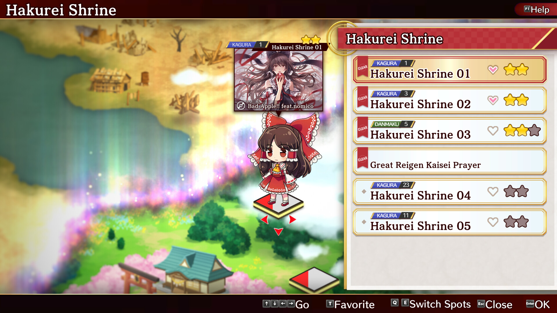 Скриншот: Touhou Danmaku Kagura Phantasia Lost