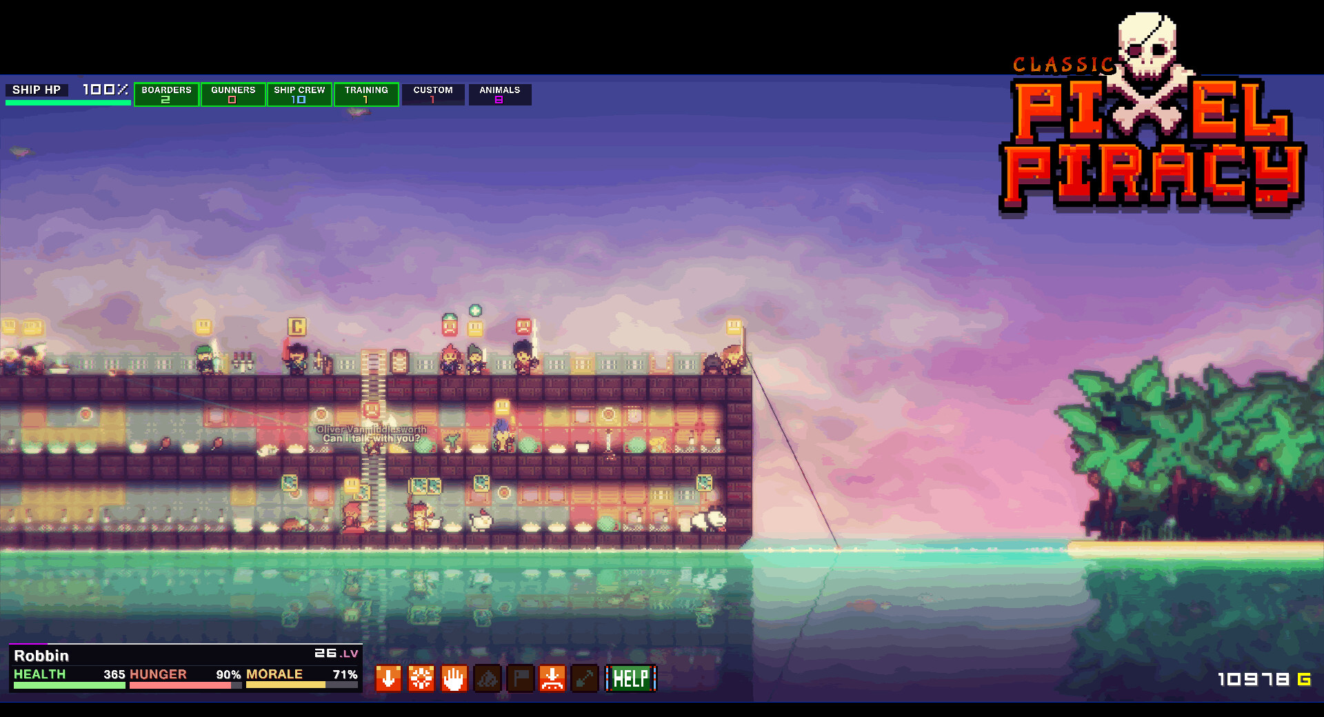 Скриншот: Pixel Piracy