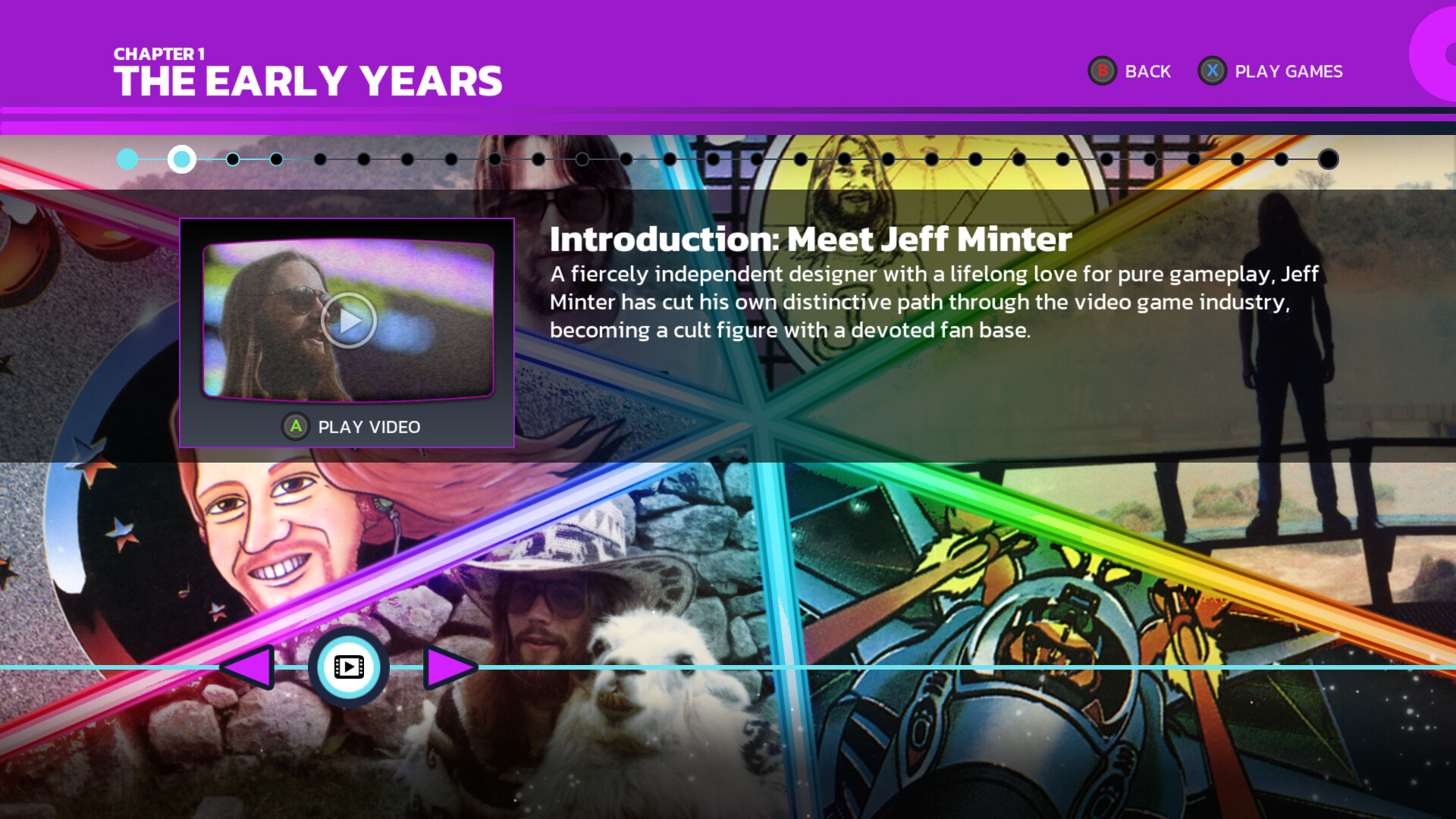 Скриншот: Llamasoft: The Jeff Minter Story