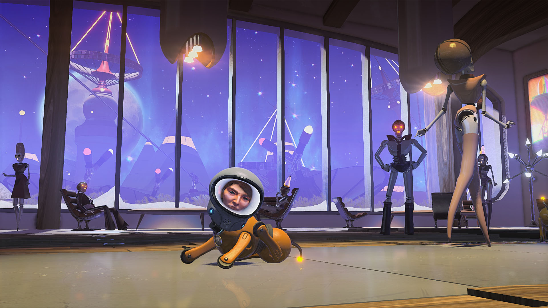 Скриншот: Headlander