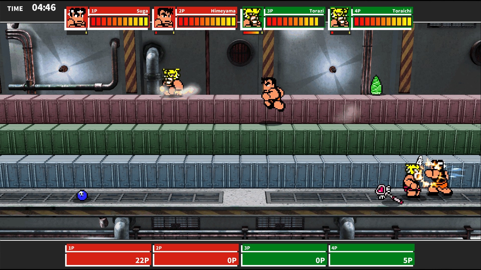 Скриншот: River City Melee Mach!!