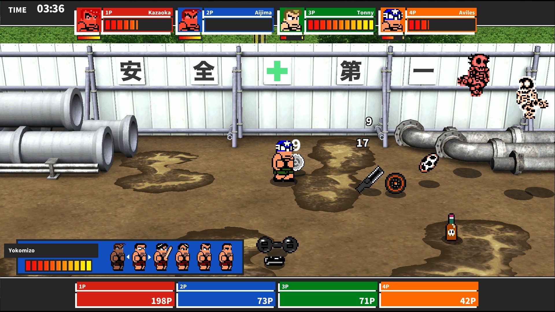Скриншот: River City Melee Mach!!