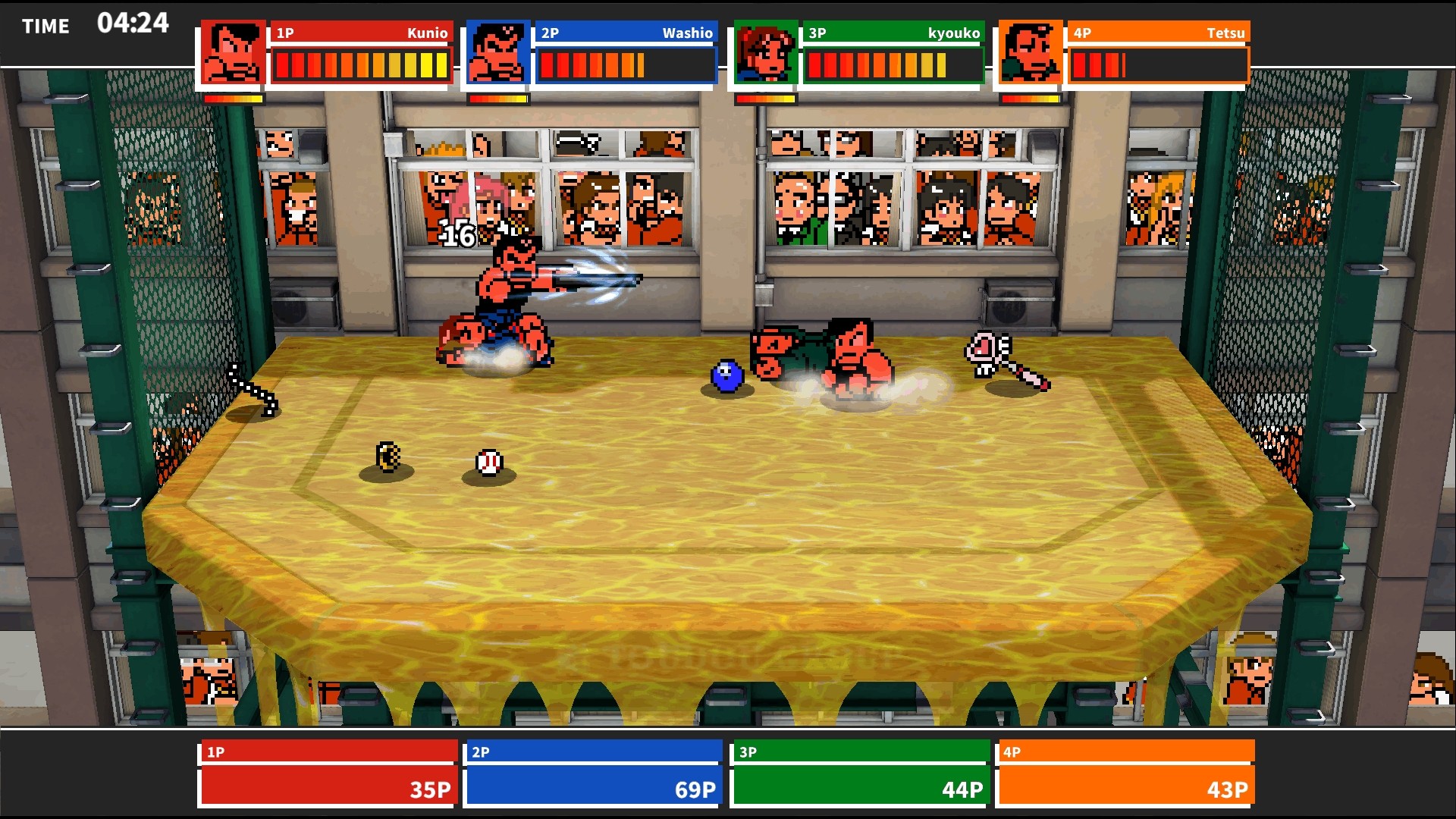 Скриншот: River City Melee Mach!!