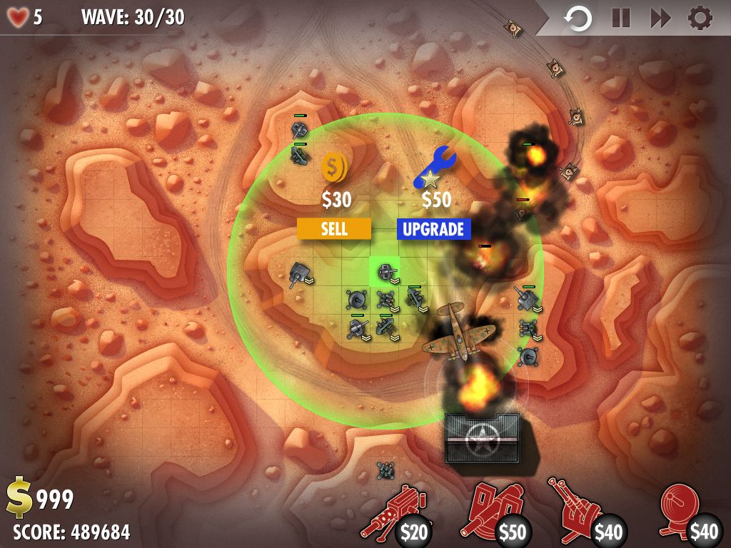 Скриншот: iBomber Defense