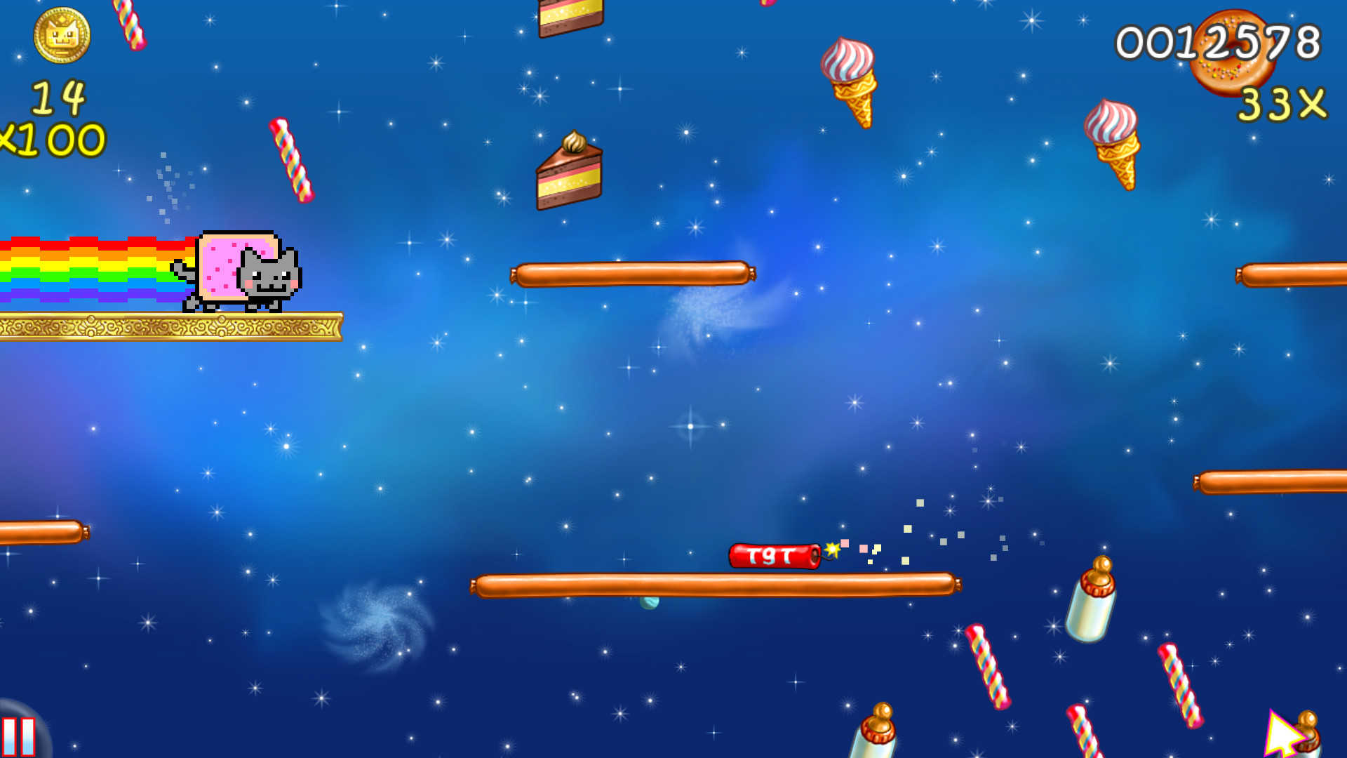 Скриншот: Nyan Cat: Lost In Space