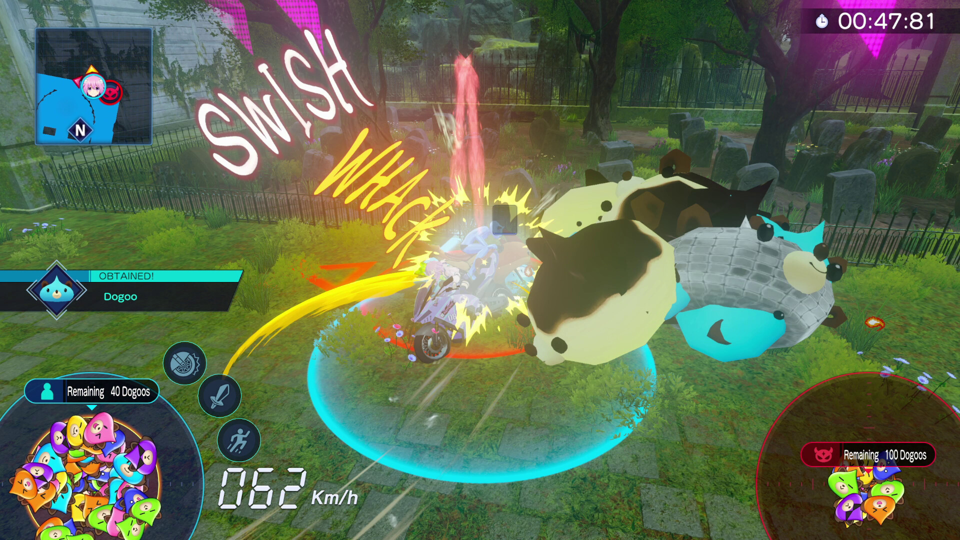 Скриншот: Neptunia Riders VS Dogoos