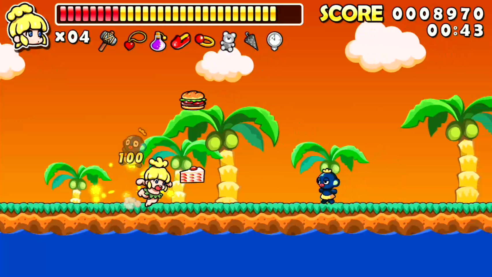 Скриншот: Wonder Boy Returns Remix