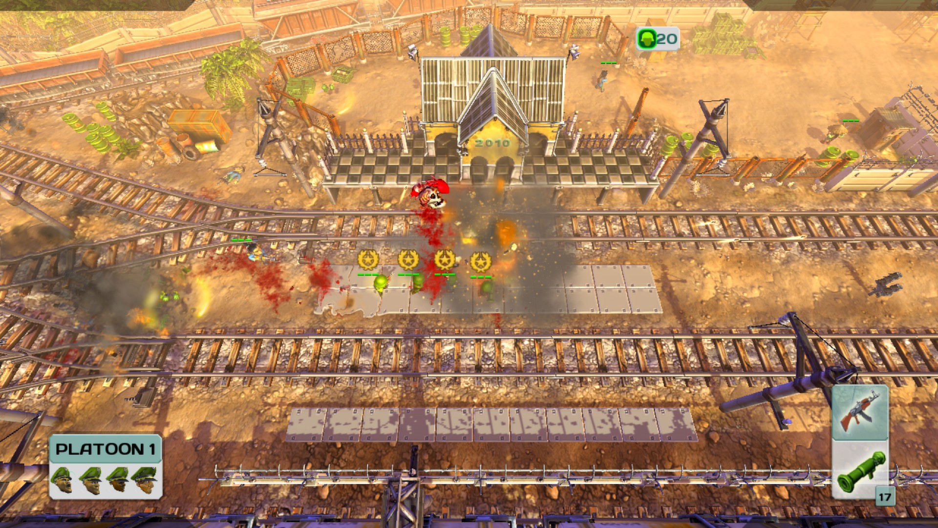 Скриншот: Cannon Fodder 3