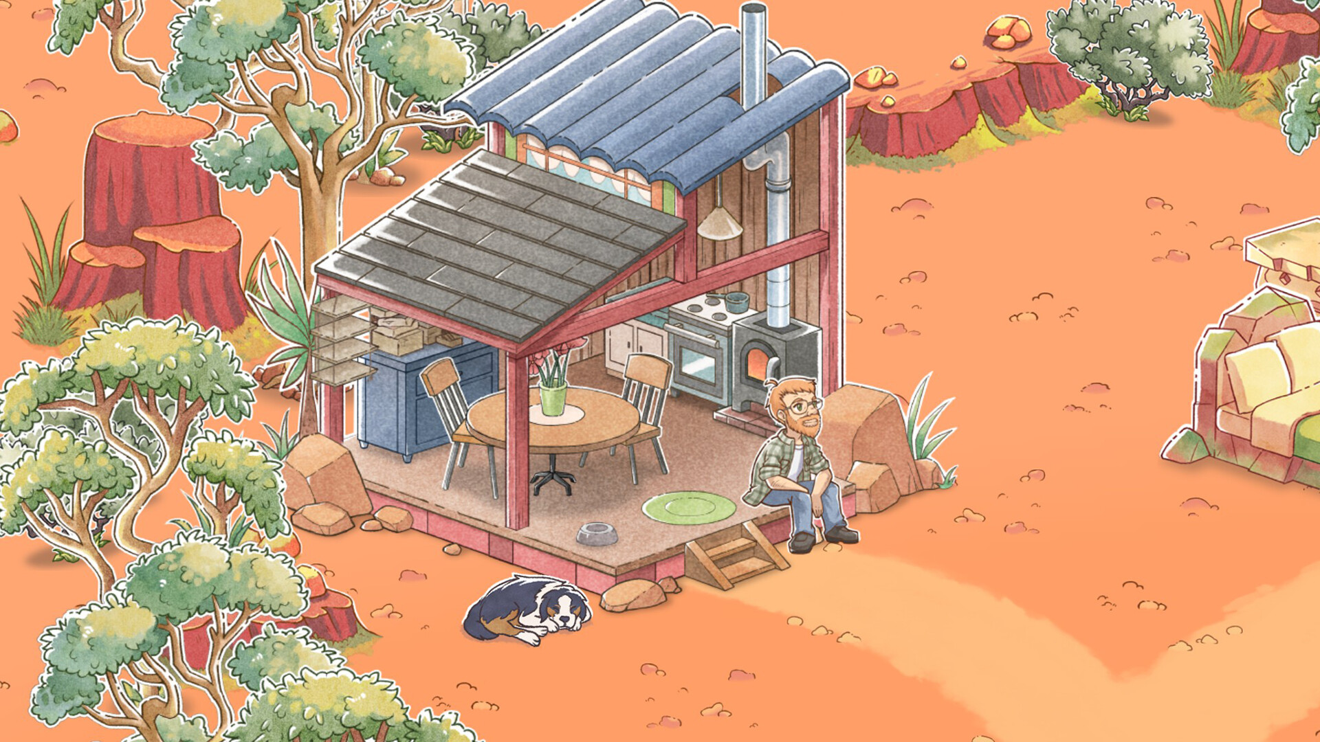 Скриншот: Kamaeru: A Frog Refuge