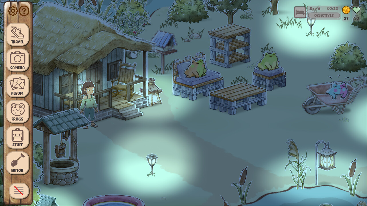 Скриншот: Kamaeru: A Frog Refuge