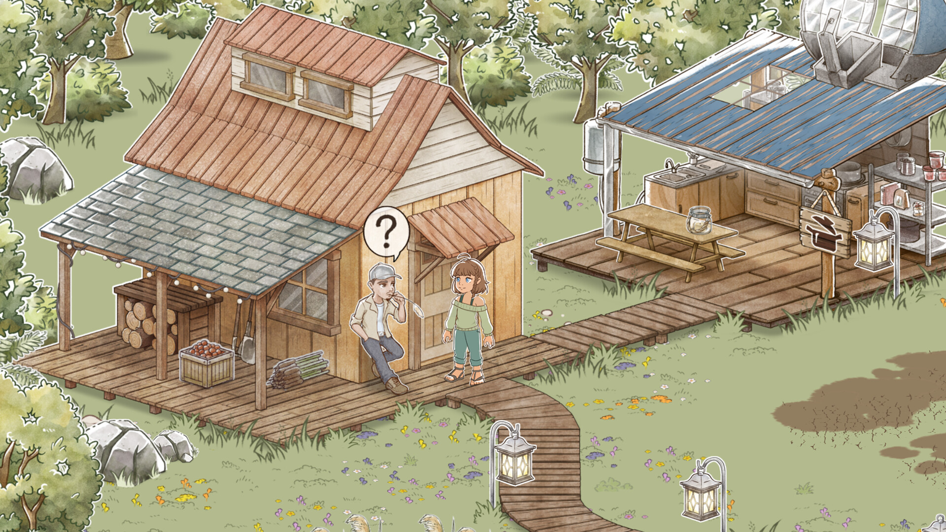 Скриншот: Kamaeru: A Frog Refuge