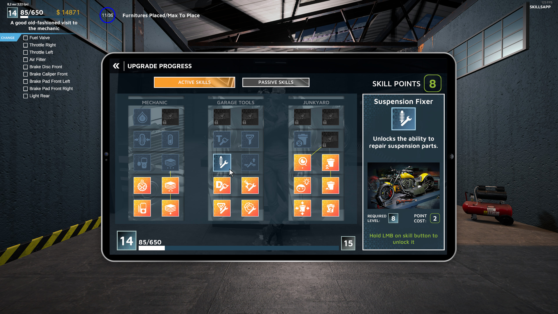 Скриншот: Motorcycle Mechanic Simulator 2021