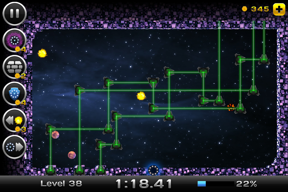Скриншот: Space Xonix