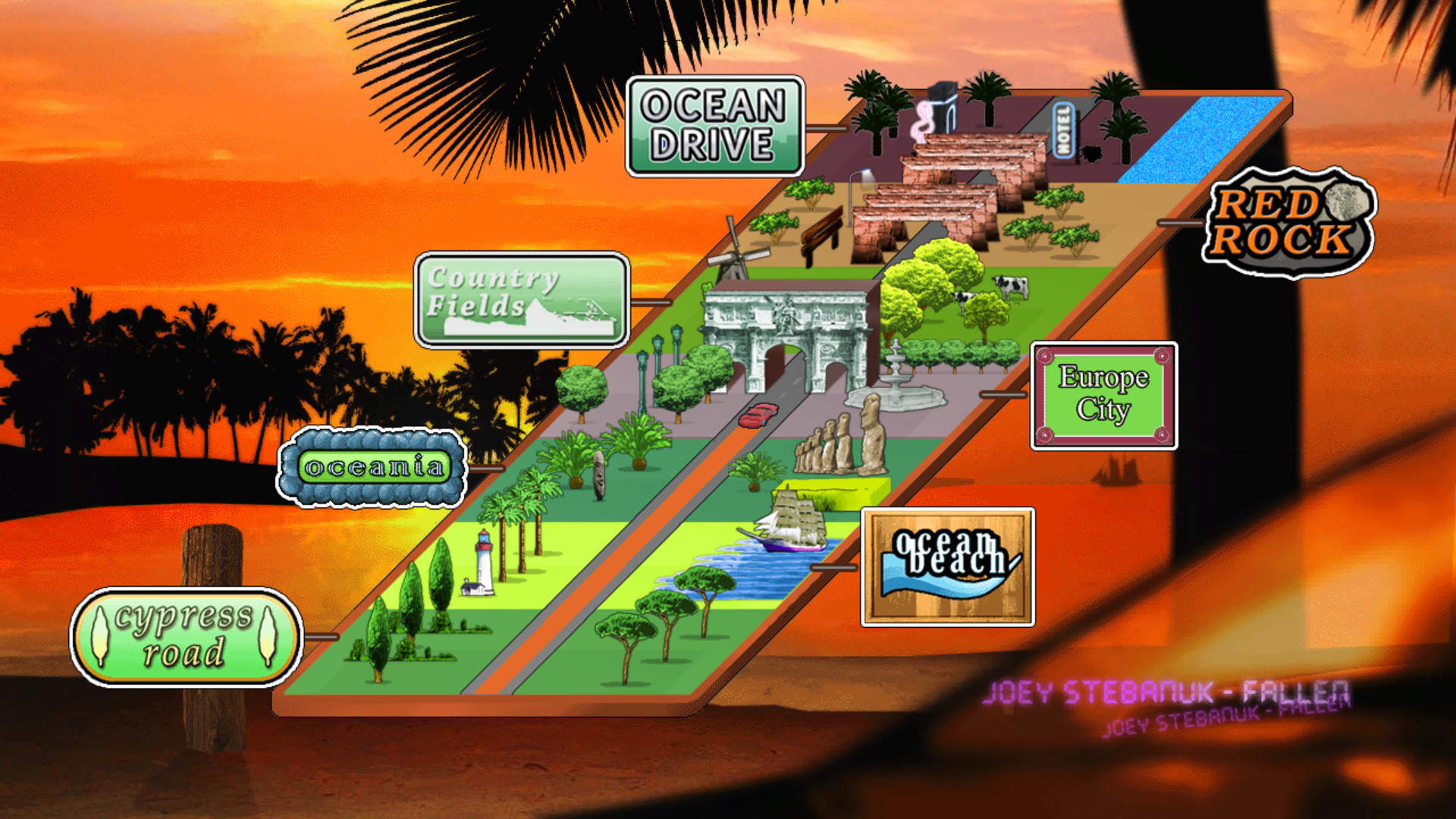 Скриншот: Ocean Drive Challenge Remastered