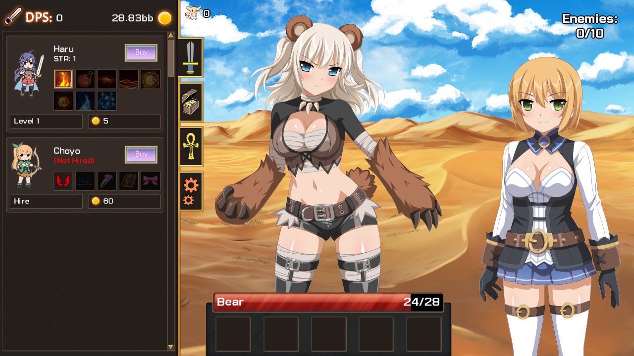 Скриншот: Sakura Clicker