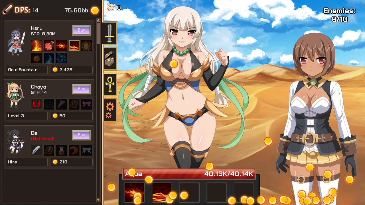 Скриншот: Sakura Clicker