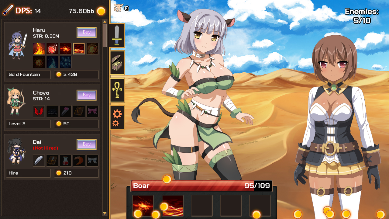 Скриншот: Sakura Clicker