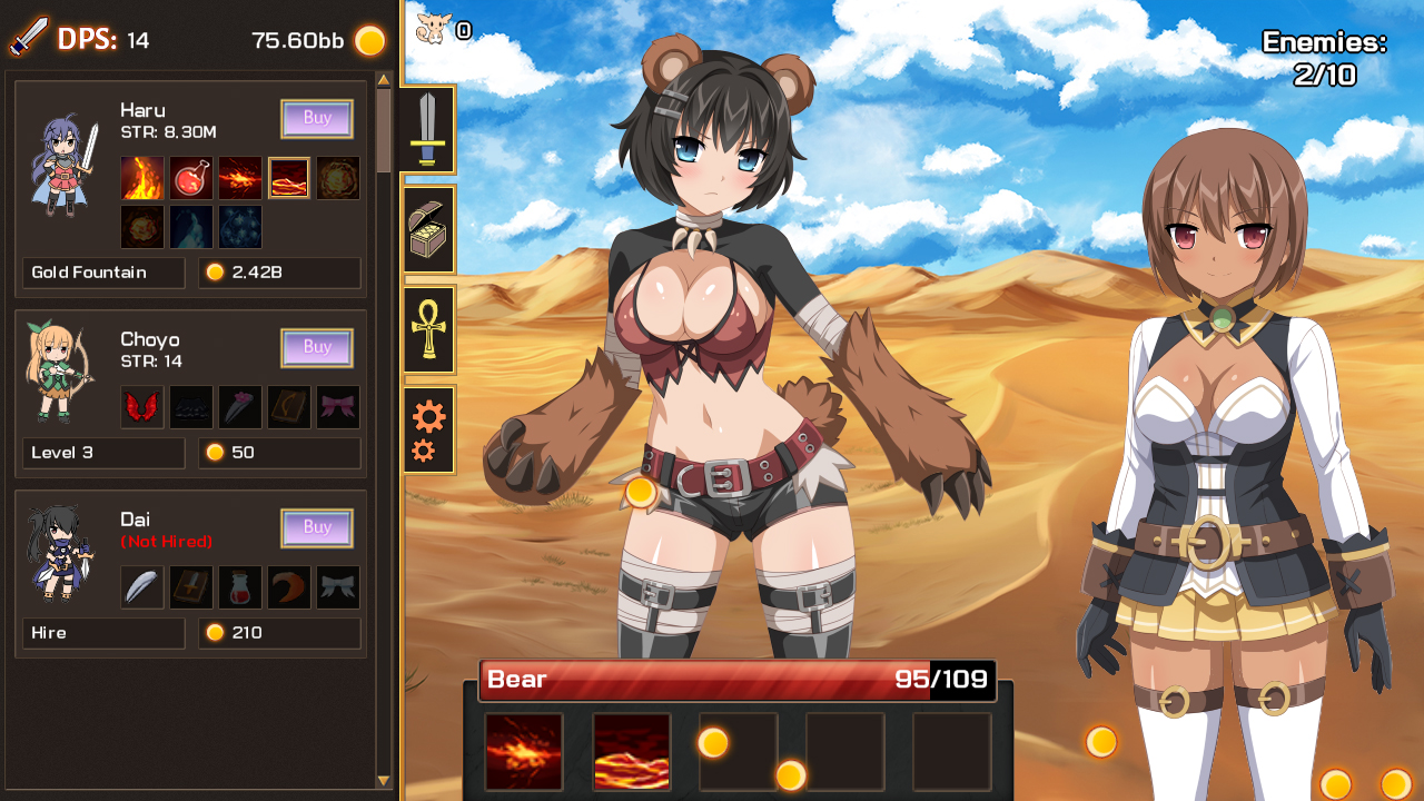 Скриншот: Sakura Clicker