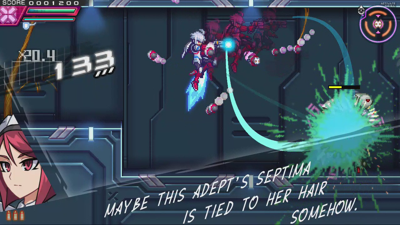 Скриншот: Azure Striker Gunvolt 2