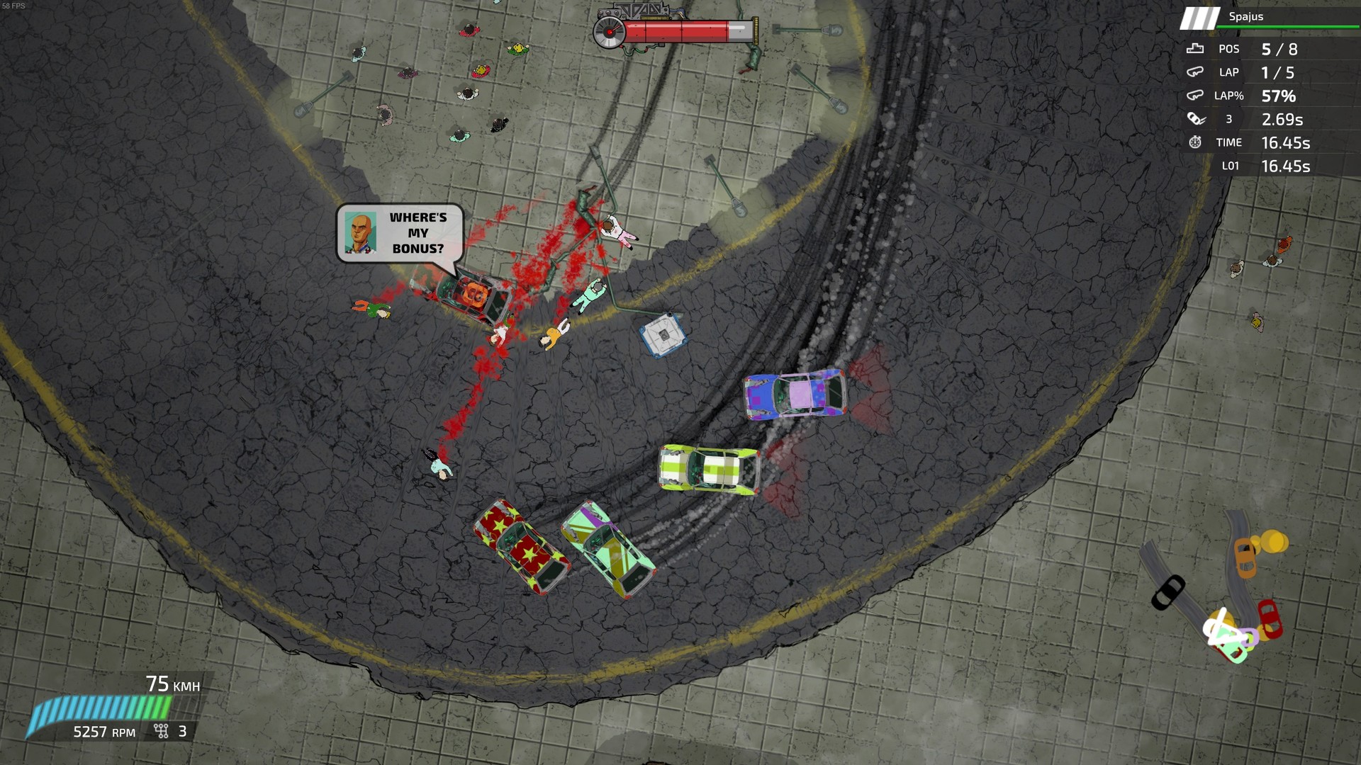 Скриншот: Bloody Rally Show