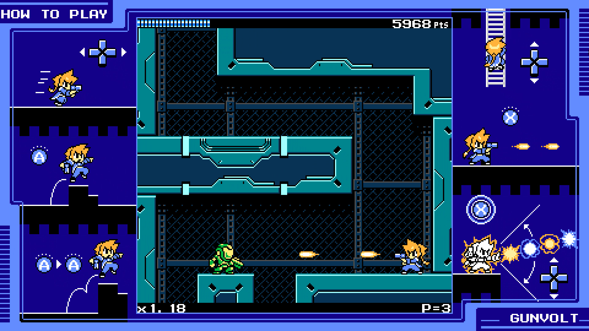 Скриншот: Mighty Gunvolt