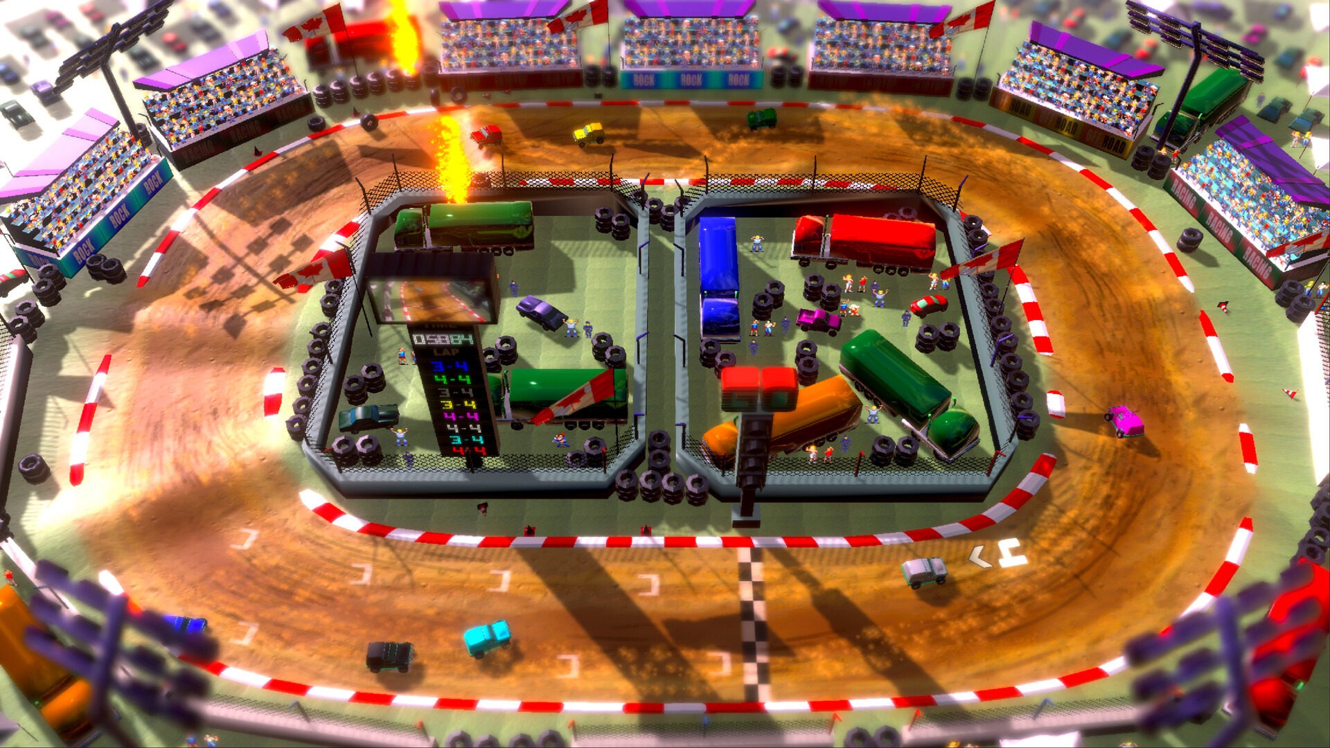 Скриншот: Rock 'N Racing Off Road DX