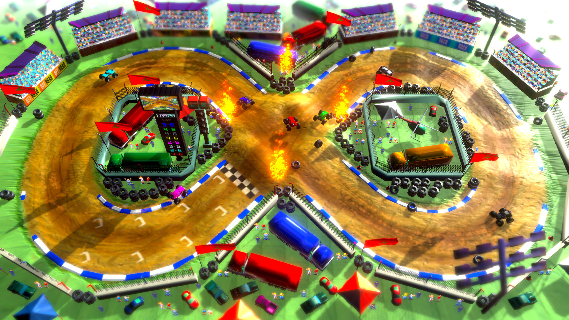 Скриншот: Rock 'N Racing Off Road DX