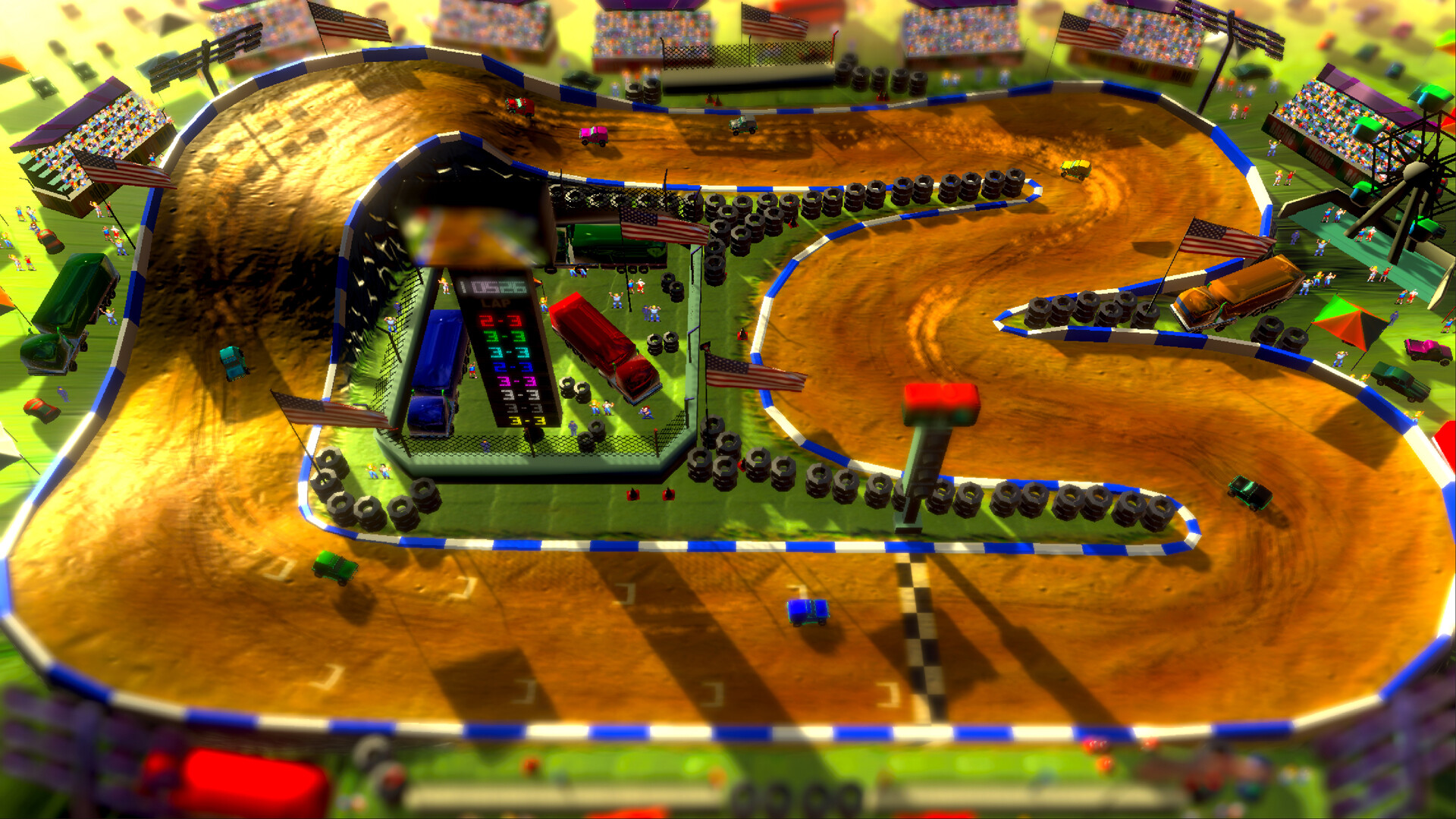 Скриншот: Rock 'N Racing Off Road DX