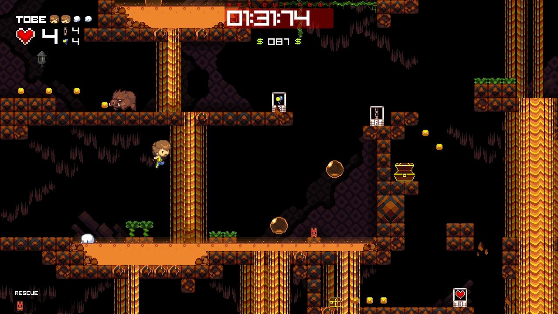 Скриншот: Tobe's Vertical Adventure