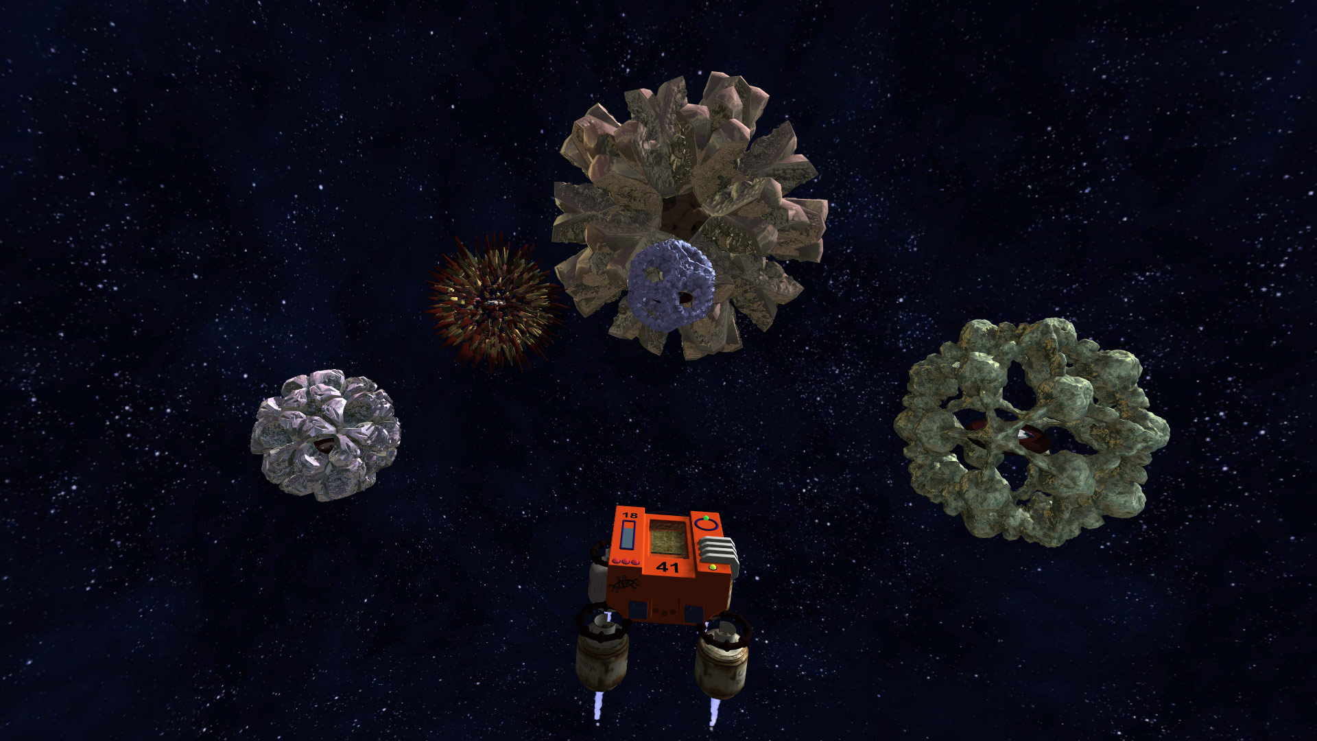Скриншот: Crashed Lander